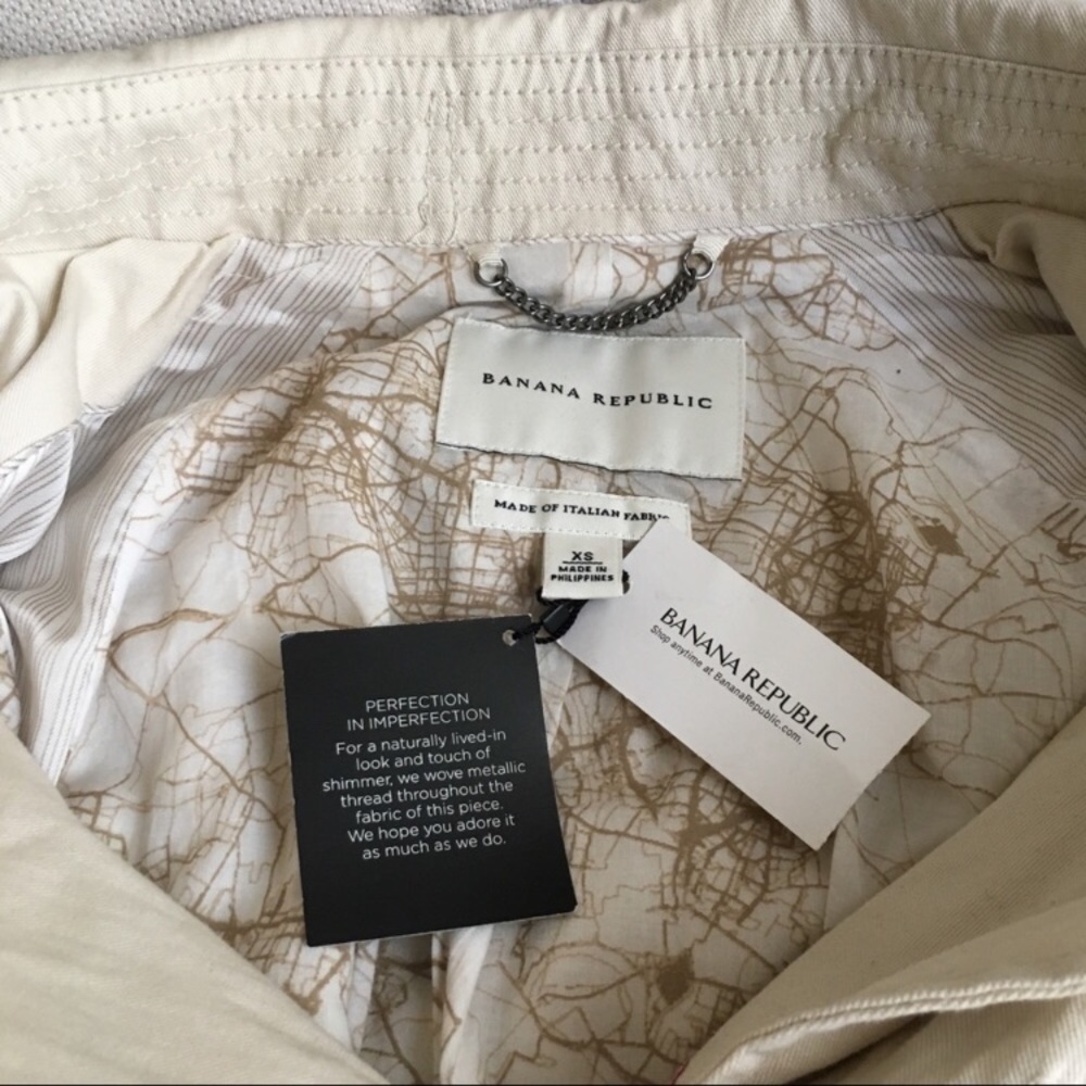 HP! Banana Republic LIMITED RUN 'classic' trench - Picture 5 of 8